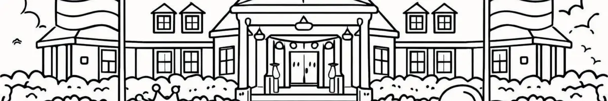 Banner De Koningshof kleurplaat